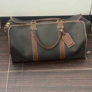 Dunhill Leather Travel Weekender Duffel Bag